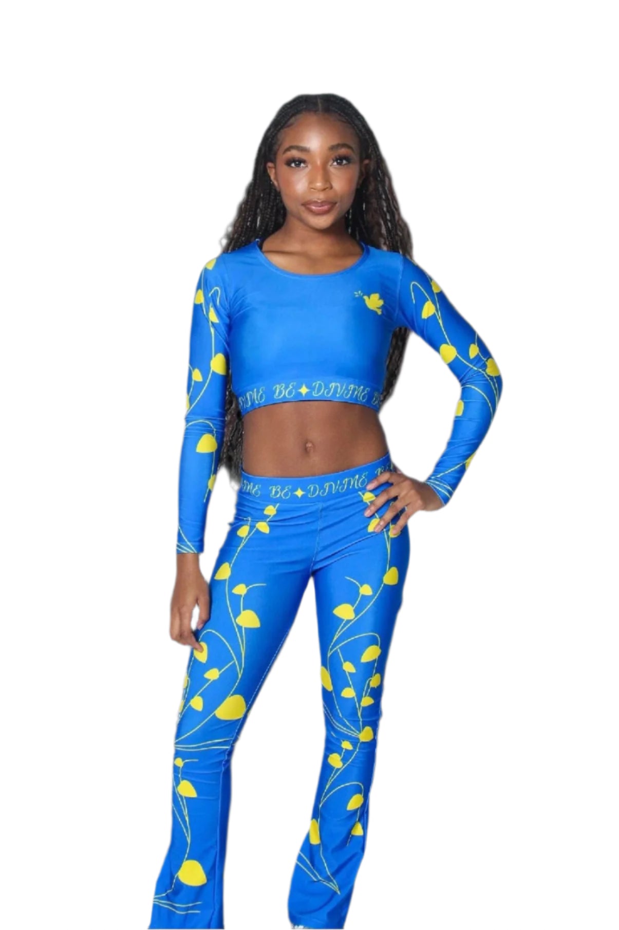 Women's Blue Tights Set