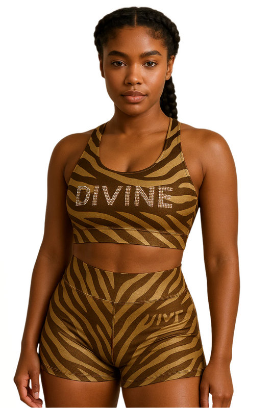 Zebra Print Divine Activewear set